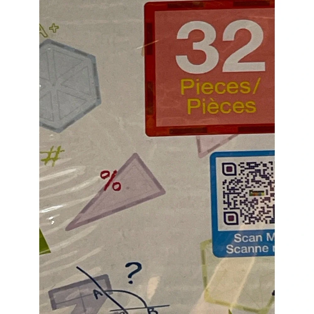 PicassoTiles 32‎ Piece Magnetic Tiles Rocket Booster Set PT32 STEAM Toy New